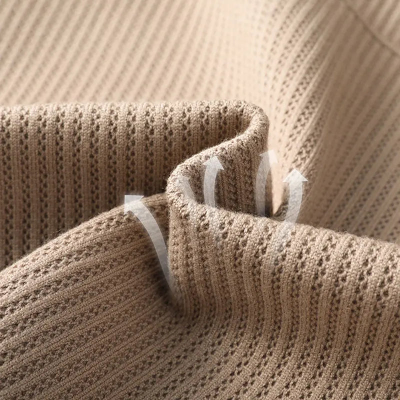 🔥Men's Lapel Collar Knit Cardigan, Autumn Spring Casual Solid Color Striped Sweater Coat With Pockets