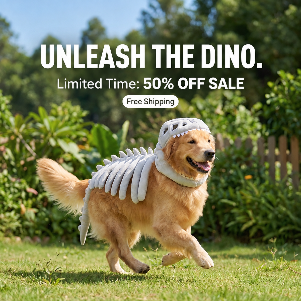 PupRex™ - Dinosaur Skeleton Dog Outfit