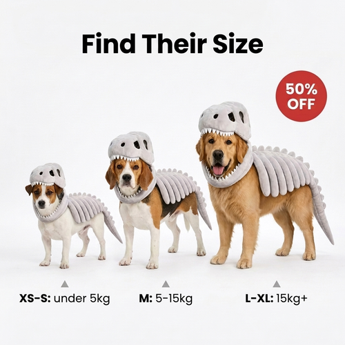 PupRex™ - Dinosaur Skeleton Dog Outfit