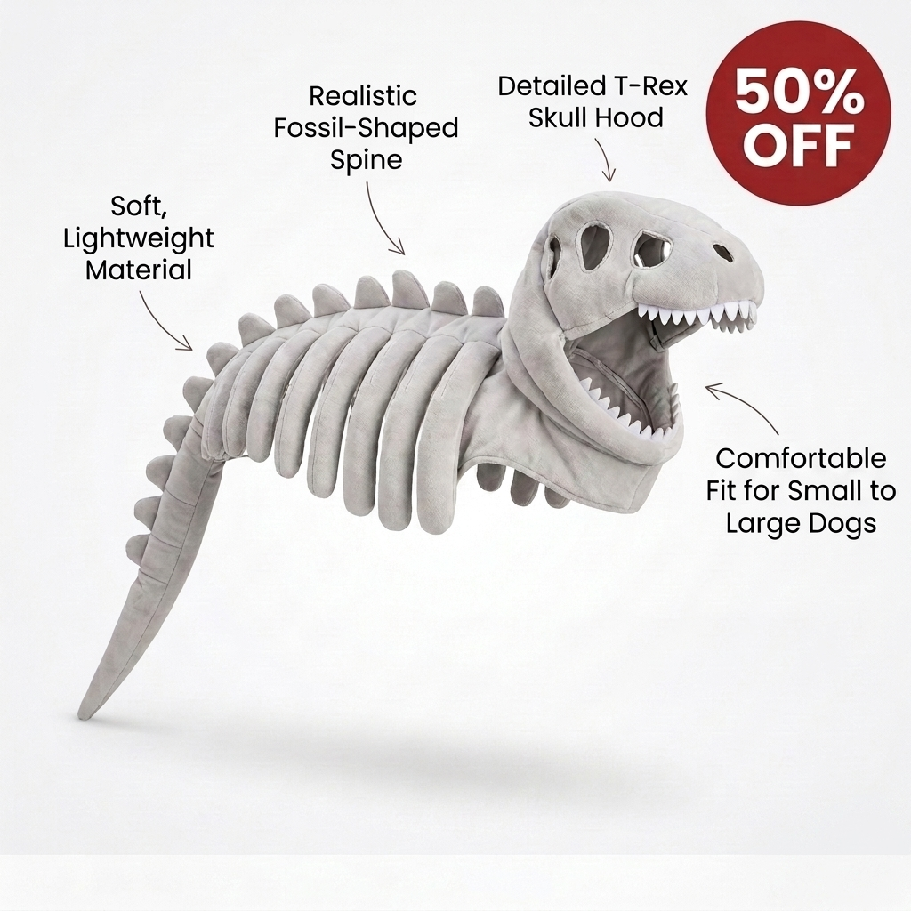 PupRex™ - Dinosaur Skeleton Dog Outfit